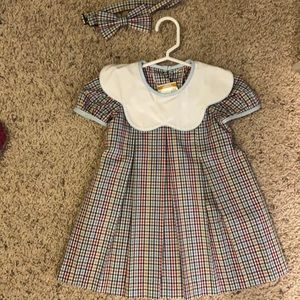 Beaufort bonnet dress with matching boy bow tie